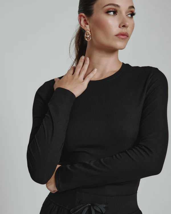 Core Ribbed Long Sleeve Tee (7 Diamonds)