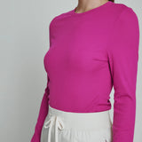 Core Ribbed Long Sleeve Tee (7 Diamonds)