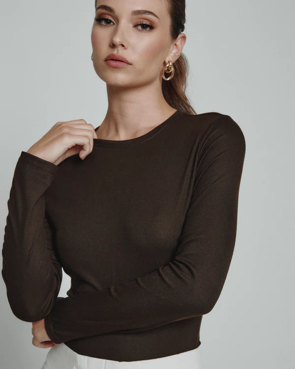 Core Ribbed Long Sleeve Tee (7 Diamonds)