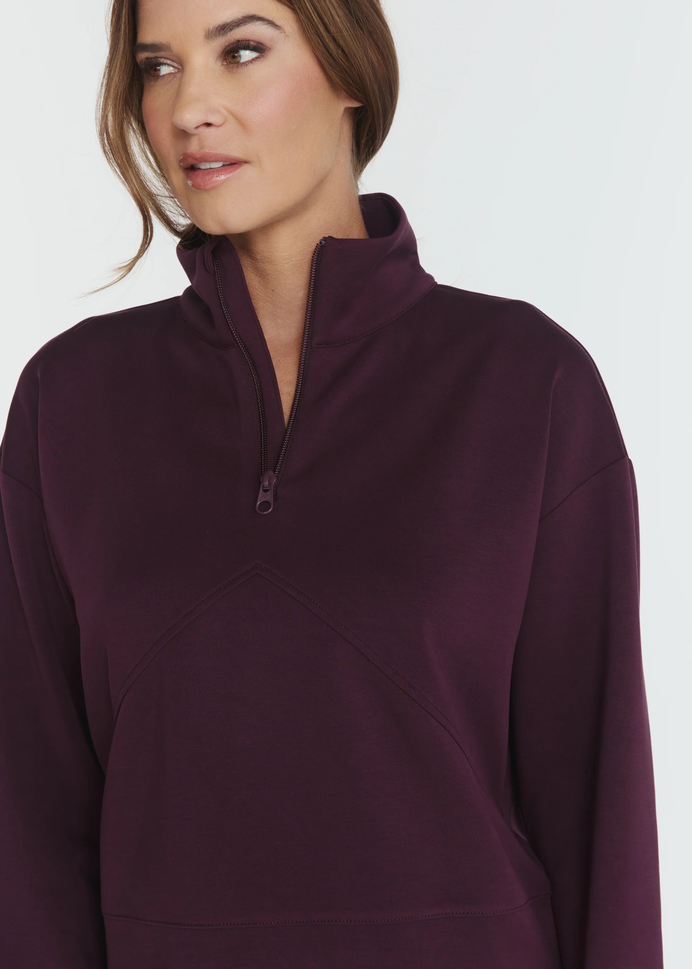 1 REV Crop Quarter Zip Pullover (7 Diamonds)