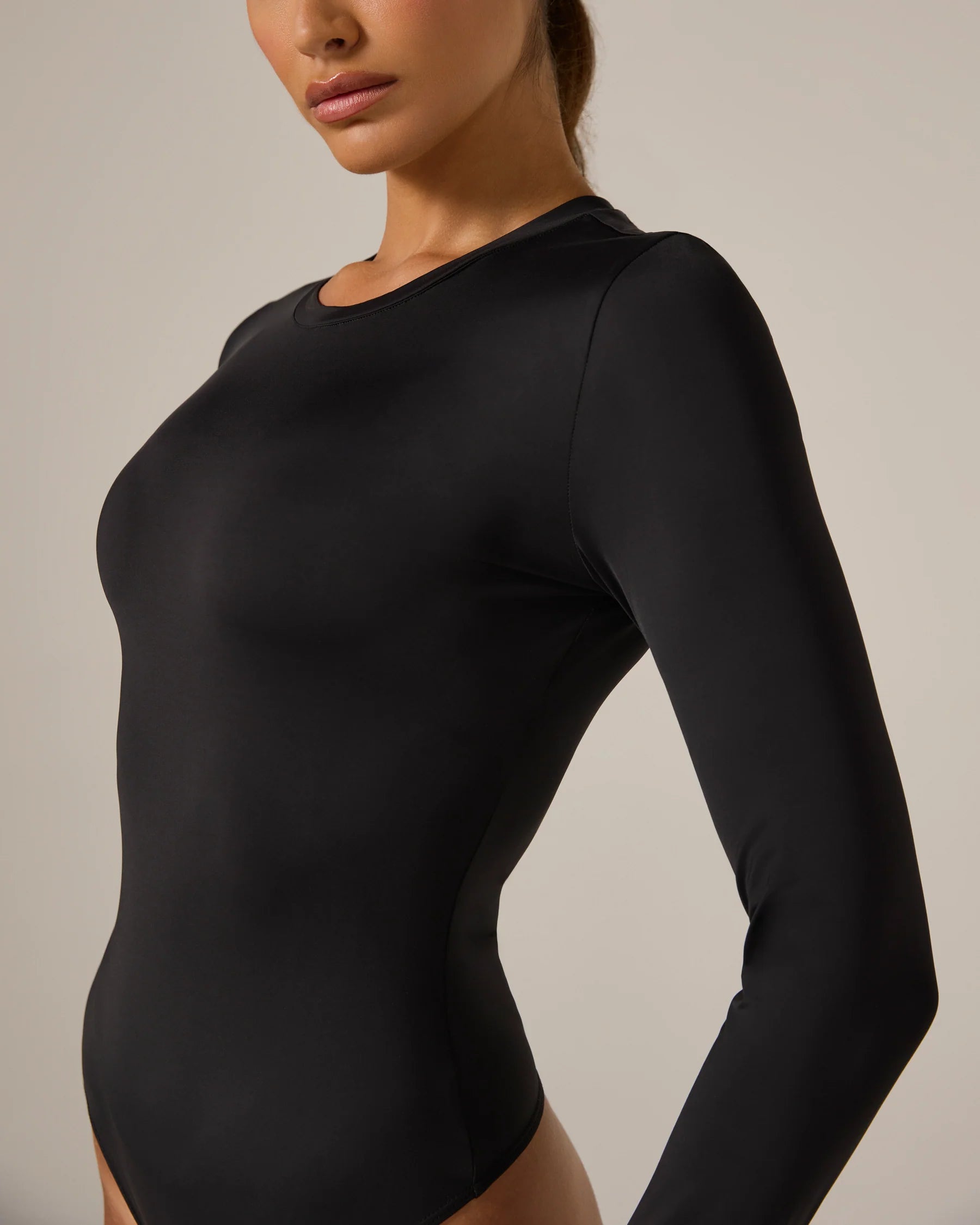 Sleek Long Sleeve Bodysuit (7 Diamonds)