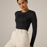 Sleek Long Sleeve Bodysuit (7 Diamonds)