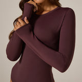Sleek Long Sleeve Bodysuit (7 Diamonds)
