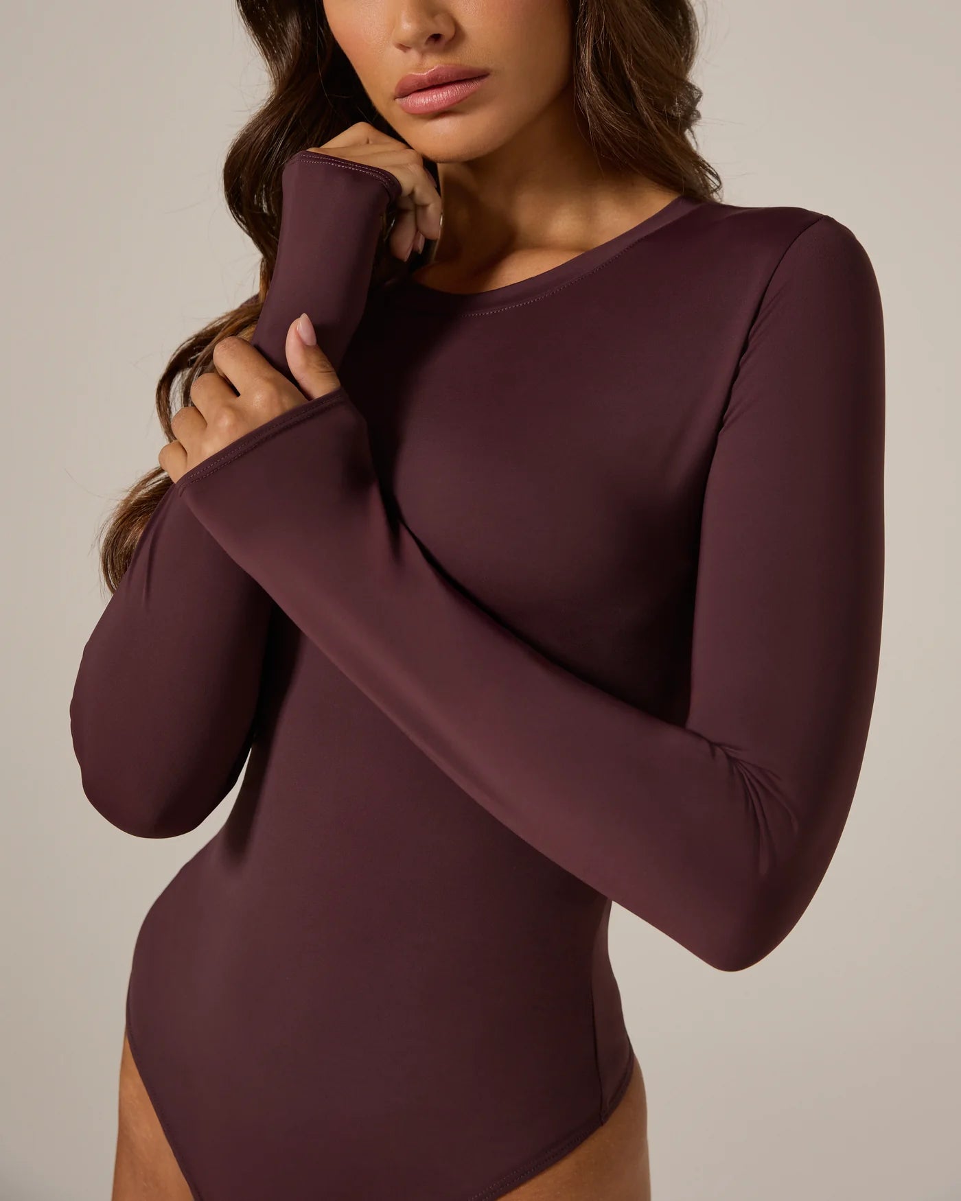 Sleek Long Sleeve Bodysuit (7 Diamonds)