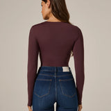 Sleek Long Sleeve Bodysuit (7 Diamonds)