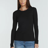 Modal Long Sleeve Ribbed T-Shirt (7 Diamonds)