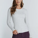 Modal Long Sleeve Ribbed T-Shirt (7 Diamonds)