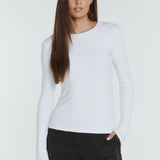Modal Long Sleeve Ribbed T-Shirt (7 Diamonds)