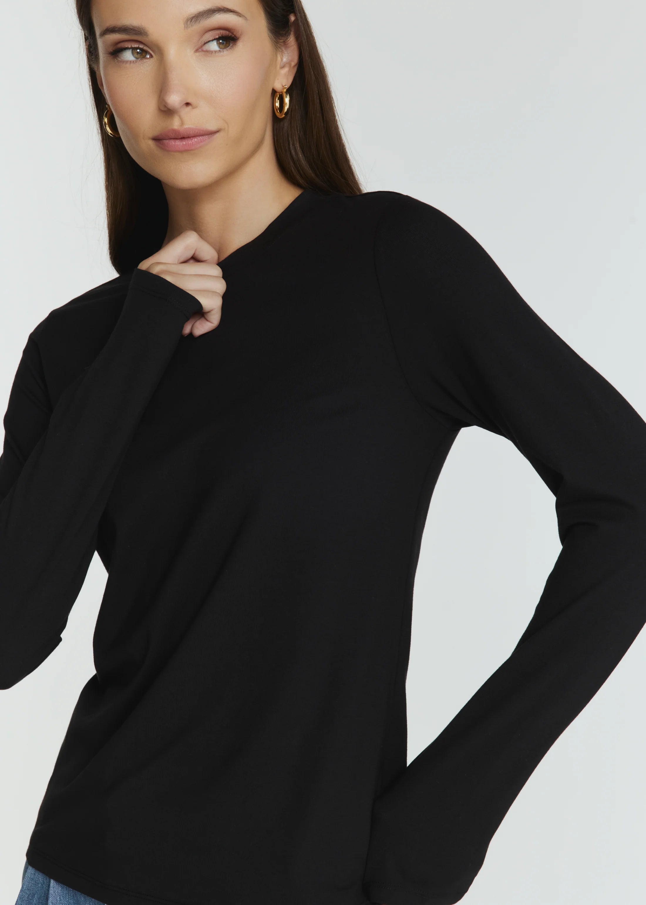 Modal Long Sleeve Classic T-Shirt (7 Diamonds)