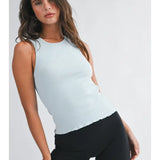 Ribbed Scoop Neck Tank