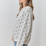 Polka Dot Button Up Cardi