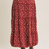 Brunch Date Floral Midi Skirt
