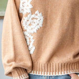 Embroidery Mohair Sweater