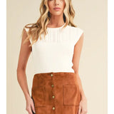 Taria High Neck Sweater Tank
