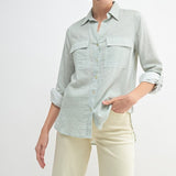 Double Pocket Button Up