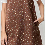Floral Print Sleeveless Dress