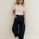 Checkered Mesh Tee