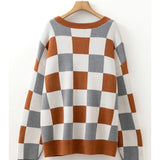 Check Mate Drop Sleeve Sweater (Plus)