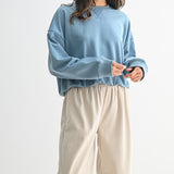 Bubble Hem French Terry Top