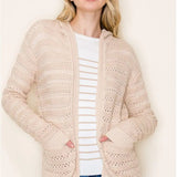 Crochet-like Hooded Cardi