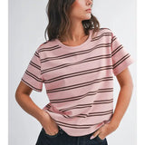 Striped Boxy Tee