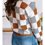 Check Mate Drop Sleeve Sweater (Plus)
