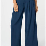 High Rise Pleated Wide Leg Trouser (Liverpool)