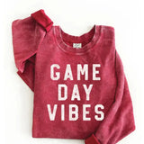 "Game Day Vibes" Thermal Vintage Pullover