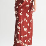 Bias Cut Floral Skirt