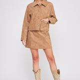 Vegan Leather Mini Skirt