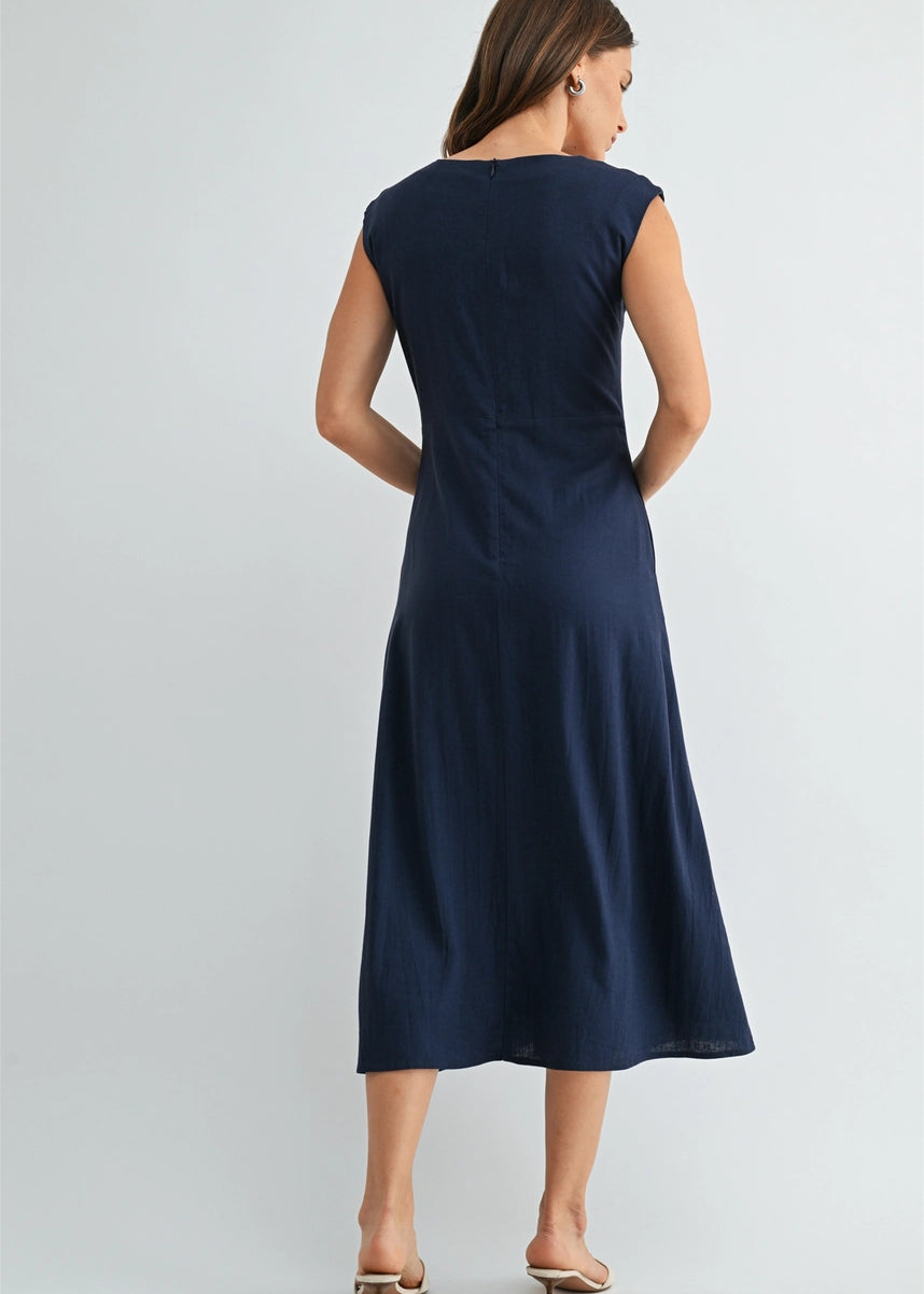 Nights Of Navy Maxi Dress