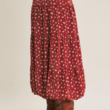 Brunch Date Floral Midi Skirt