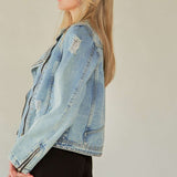 Rhinestone Denim Jacket