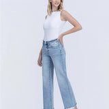 Aileeah Slim Wide Leg Jean (Vervet)