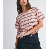 Striped Boxy Tee