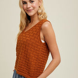 Textured Sweater Tank