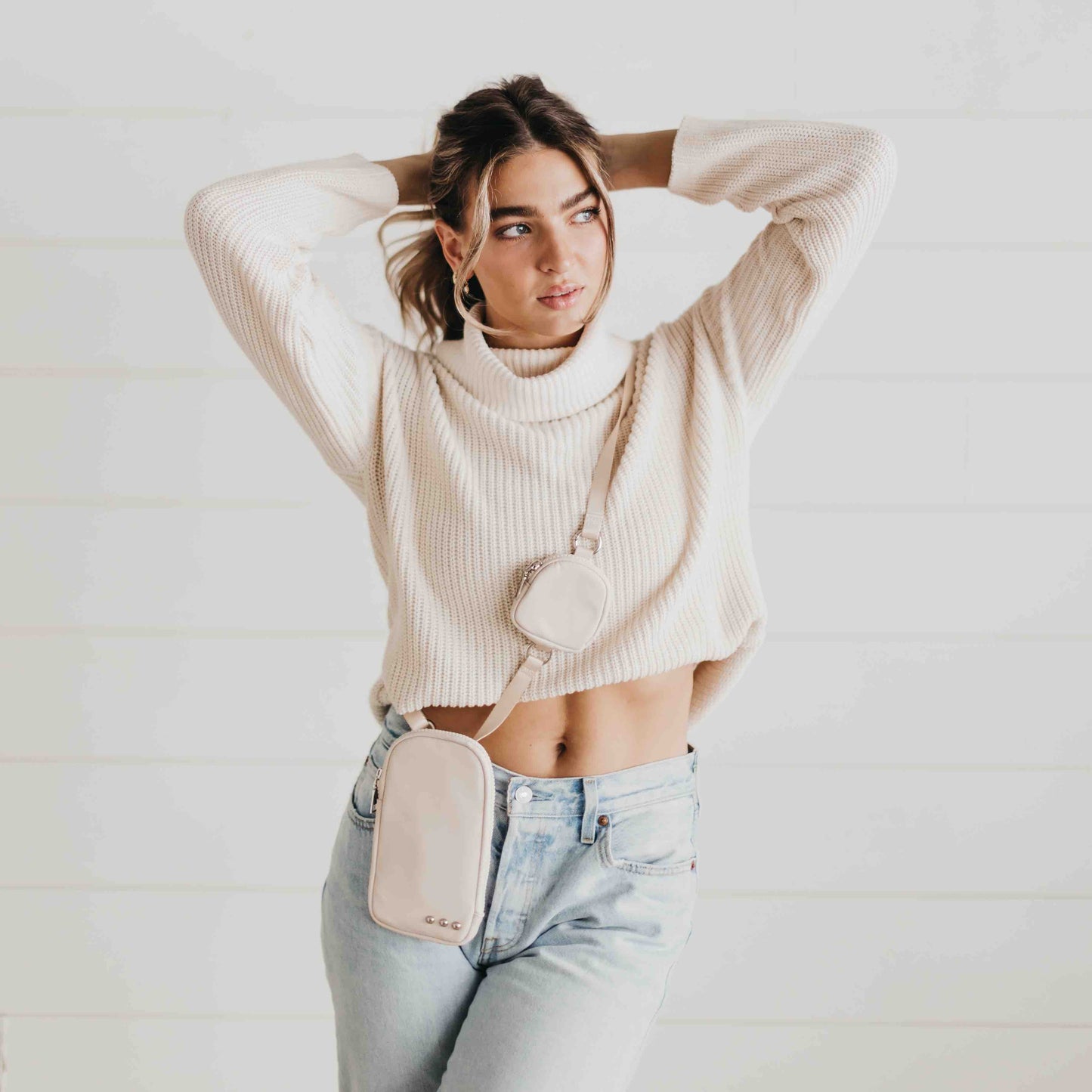 PRETTY SIMPLE Nessa Nylon Crossbody Phone Bag