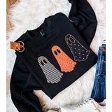 Spooky Ghosts Embroidered Sweatshirt