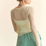 Crispin Lace Mesh Layering Top