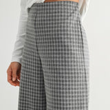Plaid Wide Leg Pant