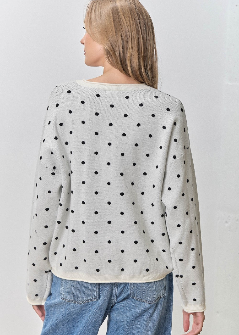 Polka Dot Button Up Cardi