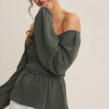 Convertible Babydoll Blouse