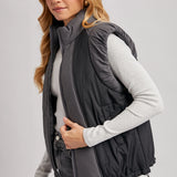 Color Contrast Puffer Vest