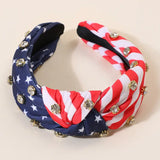 American Flag Rhinestone Headband
