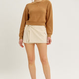 Bow Tie Back Sweater Top