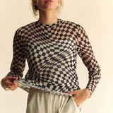 Checkerboard Mesh Layering Top