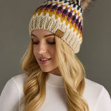 Winter Pattern Pom Hat (Panache)