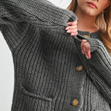 Chunky Knit Sweater Cardigan
