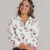 Vintage Floral Quarter Zip