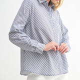 Done With Diagonal Button Down